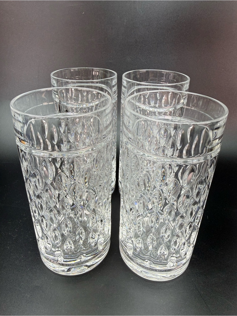 Ralph Lauren Aston Cut Crystal Highball Glasses - Picture 3 of 8